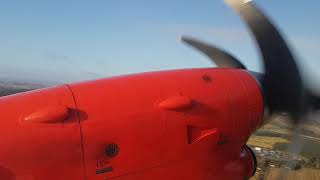 Loganair Saab 340 flight from Aberdeen to Kirkwall Orkney [upl. by Rube]