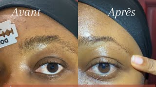 Comment épiler les sourcils sans se blesser mon secret ultime  astuces sourcils epilation [upl. by Kreindler]