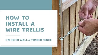 Make your own Criss Cross Trellis [upl. by Llain]