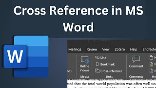 How do you add a cross reference in ms WordHow to make cross reference in Microsoft word [upl. by Dronel]