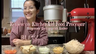 KitchenAid Food Processor Attachment Demo amp Review [upl. by Iaria]