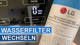 Wasserfilter von unserem LG Kühlschrank erneuern [upl. by Lana492]