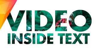 VIDEO INSIDE TEXT Effect  Hitfilm Express Tutorial [upl. by Guenevere]