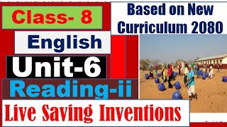 Grade 8 English Unit 6  Reading ii  Class 8 English Chapter 6  Reading ii [upl. by Shaylah906]