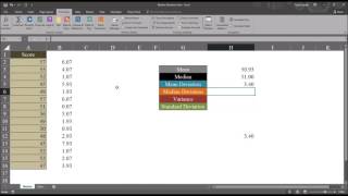 Median Absolute Deviation using Microsoft Excel [upl. by Attenyl638]