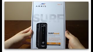 Unboxing ARRIS Surfboard SBG10 Cable Modem amp WiFi Router in 2020  No Commentary  ASMR [upl. by Grayce55]