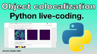 Object Colocalization  live coding  bioimage analysis [upl. by Ysdnil]