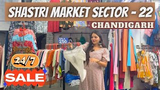 FAMOUS SECTOR 22 MARKET CHANDIGARH  SHASTRI MARKET STREET MARKET  CHEAPEST PRICES IN CHANDIGARH [upl. by Tol]