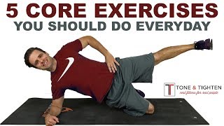 5 Of The Best Core Exercises You Should Do Everyday [upl. by Aidyl403]