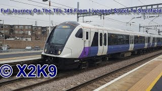 TFL Rail From Liverpool Street To Shenfield via Stratford [upl. by Alket30]