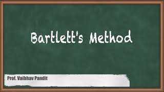 Bartletts Method  Power Spectrum Estimation  Advanced Digital Signal Processing [upl. by Acirahs]