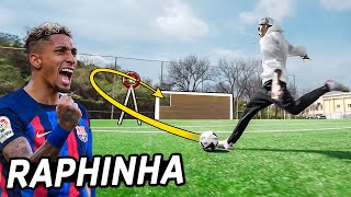 CAN RAPHINHA SCORE A FREEKICK THROUGH THE HOLE [upl. by Joe]