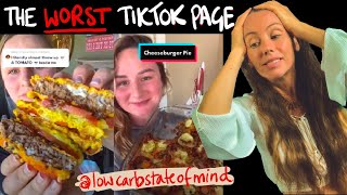 Freelee reacts to the worst TikTok page  quotLowcarbstateofmindquot 😲🤢 69 [upl. by Gavan]