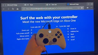 Xbox Series XS All Controller Shortcuts Controls for Internet Web Browser Microsoft Edge [upl. by Cookie]