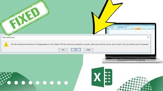 100 Fixed Solve Excel Error quotThe File Format And Extension Of Dont Matchquot  Excel Tech amp Tricks [upl. by Selwyn]