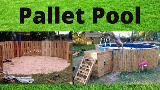 Transforming Pallets into an AboveGround Pool A BudgetFriendly DIY Oasis [upl. by Enileuqkcaj]