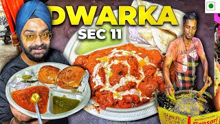 Best Street Food in Dwarka Litti Chokha Rumali Soya Chaap amp Boba Drinks Review [upl. by Ellehcyt810]