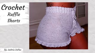 Crochet Ruffle Shorts [upl. by Nnylatsirk824]