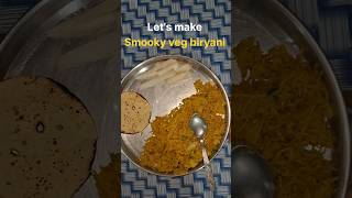 Smooky veg biryani  Dinner recipe trending recipe cooking food villagestyle smooky biryani [upl. by Lonier]