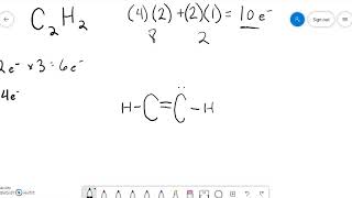 Lewis Structure C2H2 [upl. by Adahs]