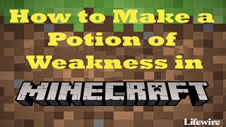 How to Make a Potion of Weakness in Minecraft [upl. by Gaston40]