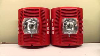 System Sensor SPSR SpectrAlert Advance Speaker Strobe Fire Alarm OverviewTest [upl. by Gentry]