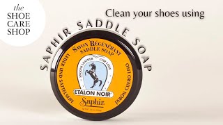 How to clean your shoes using Saphir Saddle Soap [upl. by Joe]