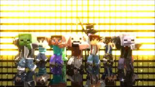 MMD Gangnam Style PSY Minecraft [upl. by Siegler]