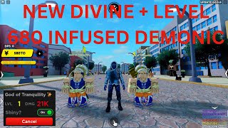 UPDATE 62 ANIME FIGHTERS SIMULATOR  NEW DIVINE  INCREASED LEVEL CAP [upl. by Obe]