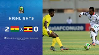 HIGHLIGHTS  Total AFCONU20​ 2021  Final Ghana 20 Uganda [upl. by Xirtaeb508]