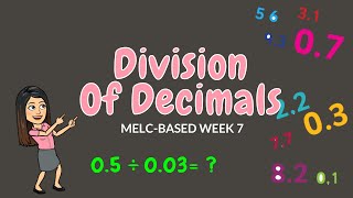 DIVISION OF DECIMALS  GRADE 6 [upl. by Enytsirhc]