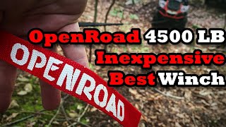 BEST INEXPENSIVE WINCH  OPENROAD 4500lbs ATVUTV Winch Synthetic Rope 2 Wireless Remotes  10 Off [upl. by Oeht]