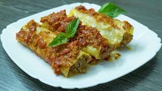 Beef Cannelloni Recipe  Italian recipes [upl. by Iadrahs]