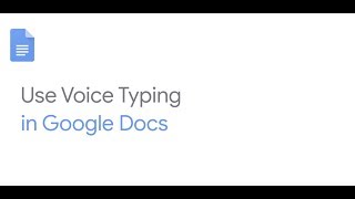 Use voice typing in Google Docs [upl. by Camellia675]