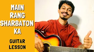 Main Rang Sharbaton Ka  Phata Poster Nikhla Hero  Atif Aslam  Guitar Chords Tutorial  Easy Notes [upl. by Leontina]