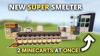 Minecraft BEST Automatic Super Smelter Farm in 121 Java amp Bedrock [upl. by Rehptosirhc]