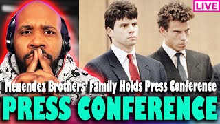 PRESS CONFERENCE Menendez Brothers Family To Speak At Press Conference [upl. by Ayom]