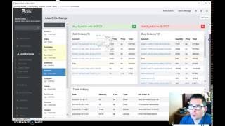 BURSTcoin Asset Exchange How To  Decentralized Stock Exchange by Blockchain Technology [upl. by Roz293]