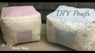 DIY Pouf Tutorial [upl. by Torry717]