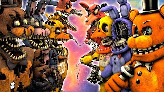 SFM FNaF Nightmare VR vs Withered [upl. by Nivahb993]