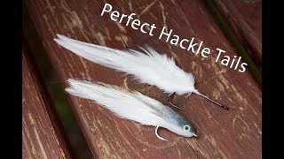 Fly Tying Tying in the Perfect Hackle Tail [upl. by Naujled]