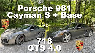 Porsche GTS 40 vs 981 Cayman  What Does 20K Buy Real POV Drive  Best Backroad EP 12 [upl. by Mcclenon601]