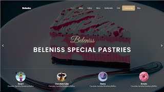 Complete Cake Website Step by Step using HTML CSS JAVASCRIPT JQuery [upl. by Ellerrehc680]