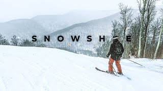 Snowshoe Mountain Skiing in 4K Cinematic  POWDER IN WEST VIRGINIA  100 Subscriber Special [upl. by Adelind]