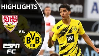 Borussia Dortmund comes back twice to beat Stuttgart in a thriller  ESPN FC Bundesliga Highlights [upl. by Naashar]