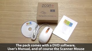 Zcan Scanner Mouse Package amp Installation Live Demo [upl. by Devan]