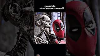 Deadpool talking to Wolverine skeleton deadpooledite marvel deadpool3 mcu deadpool spiderman [upl. by Anayrb]