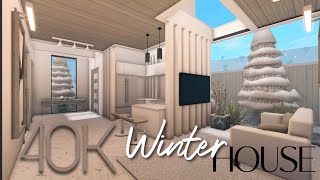 BLOXBURG 40K WINTER HOUSE  NOGAMEPASS [upl. by Brittain481]