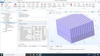 COMSOL  AirCooled Heat Sink Analysis [upl. by Gaillard]