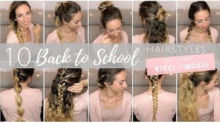 10 BACK TO SCHOOL HAIRSTYLES per capelli RICCIMOSSI  Silvia Viscardi [upl. by Myrtle]